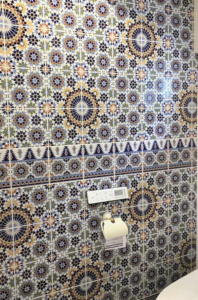 モロッコタイル 洗面所
